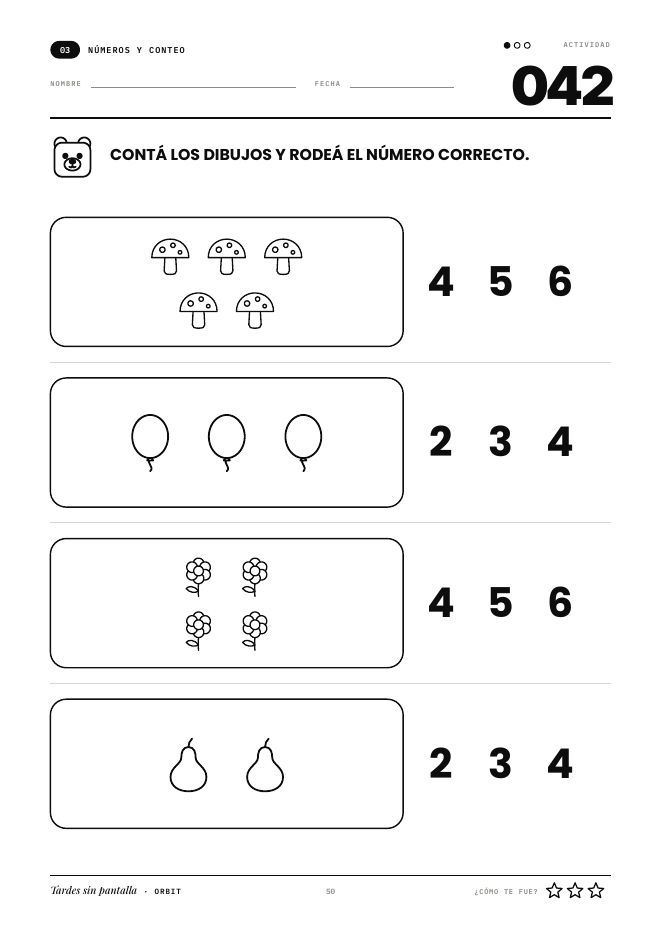 Números y conteo